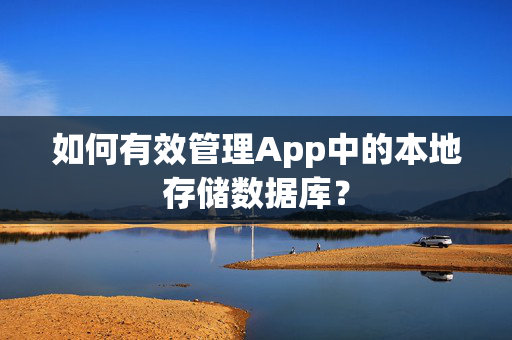 如何有效管理App中的本地存储数据库？