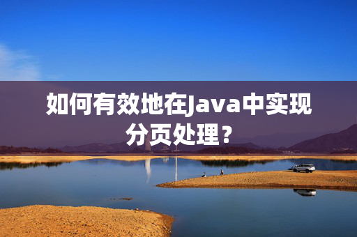 如何有效地在Java中实现分页处理？